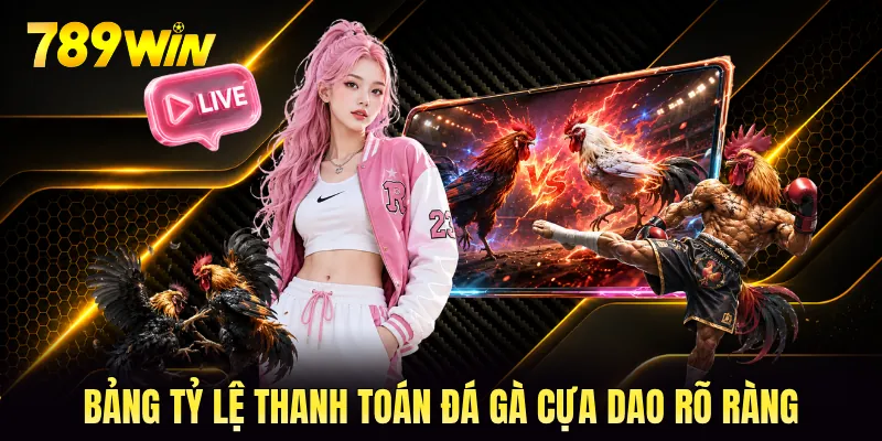 Bảng tỷ lệ thanh toán đá gà cựa dao rõ ràng Bảng tỷ lệ thanh toán đá gà cựa dao rõ ràng
