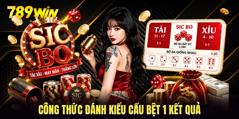 Công thức đánh kiểu cầu bệt 1 kết quả Công thức đánh kiểu cầu bệt 1 kết quả